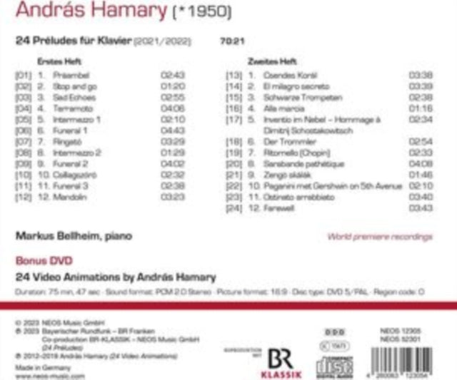 András Hamary: 24 Préludes for Piano