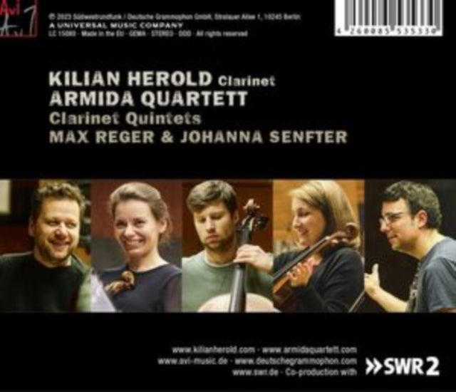 Max Reger & Johanna Senfter: Clarinet Quintets