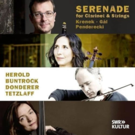 Krenek/Gál/Penderecki: Serenade for Clarniet & Strings