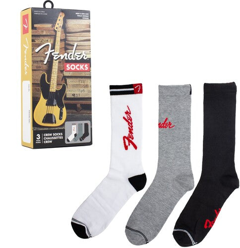 Fender Socks 3 Pack In Gift Box (One Size)