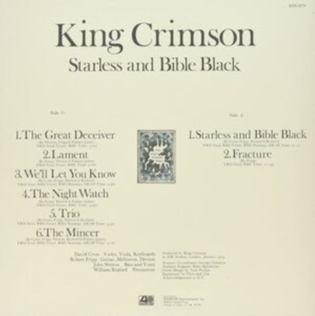 Starless and Bible Black