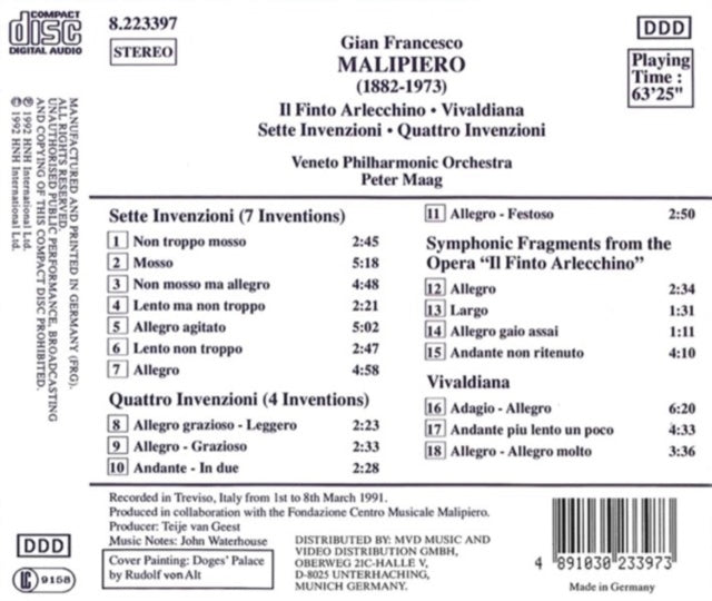 Ii Finto Arlecchino (Maag, Veneto Philharmonic Orchestra)