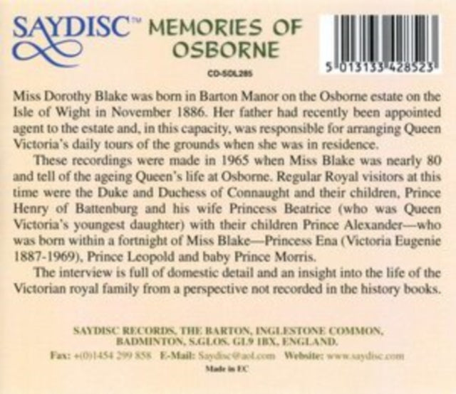 Memories of Osborne