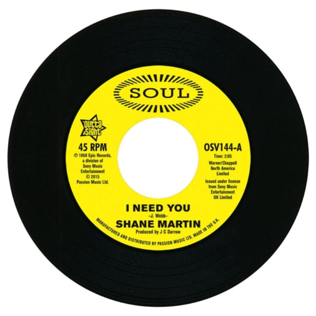 I Need You/A Lot of Love