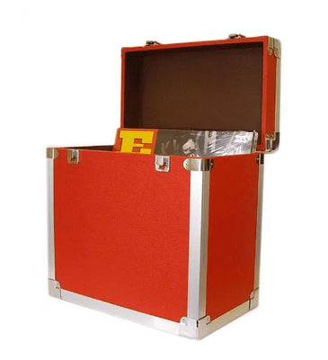 Lp Record Storage Carry Case Red