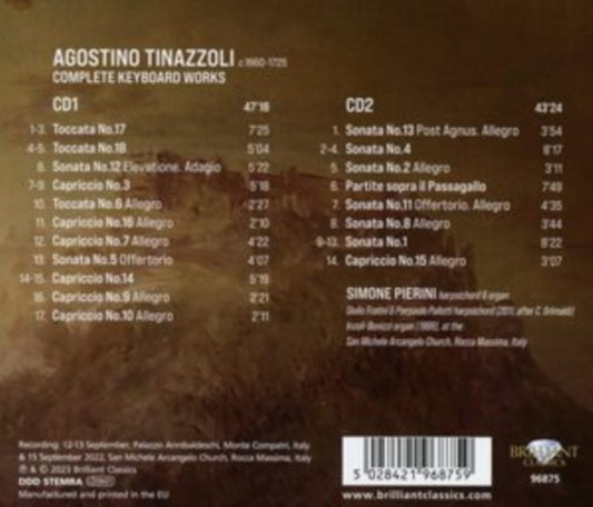 Agostino Tinazzoli: Complete Keyboard Works