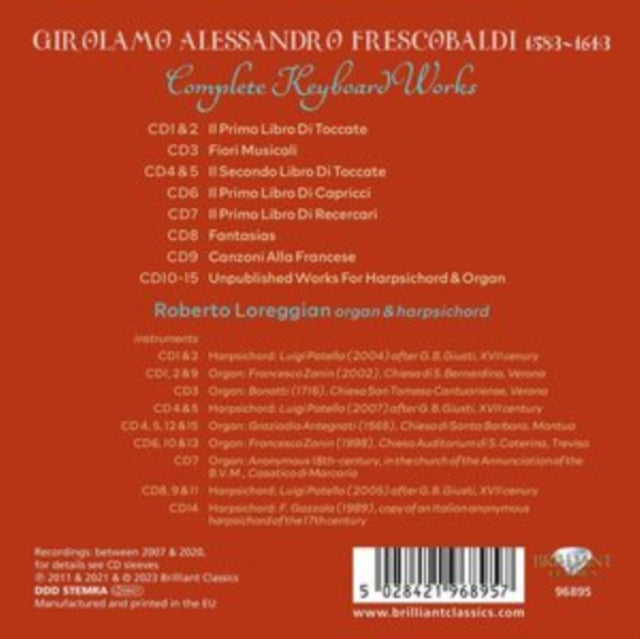 Frescobaldi: Complete Keyboard Works