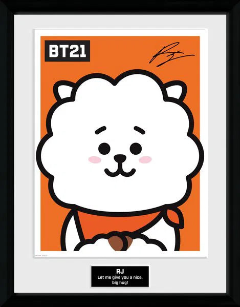 BT21 RJ Framed Print 30cm x 40cm