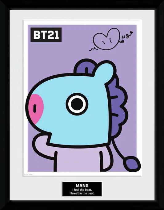 BT21 Mang Framed Print 30cm x 40cm
