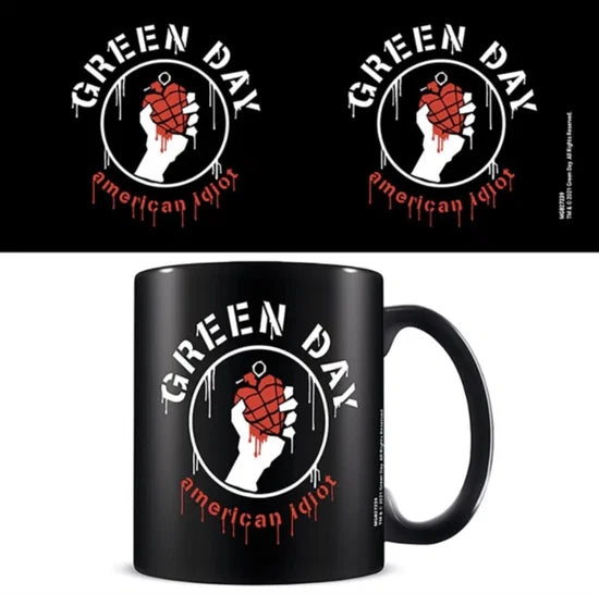 Green Day American Idiot Black Mug