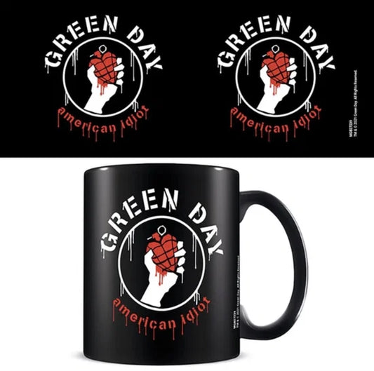 Green Day American Idiot Black Mug