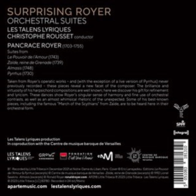 Surprising Royer: Orchestral Suites