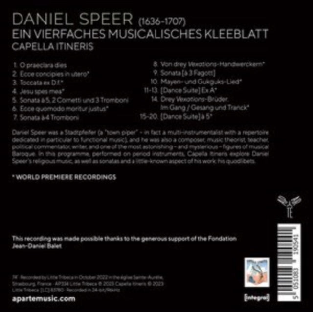 Capella Itineris: Daniel Speer