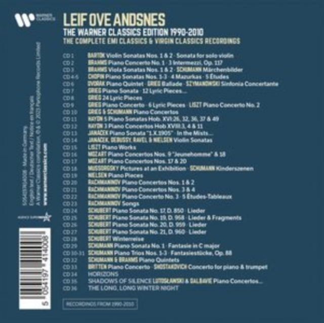 Leif Ove Andsnes: The Warner Classics Edition 1990-2010