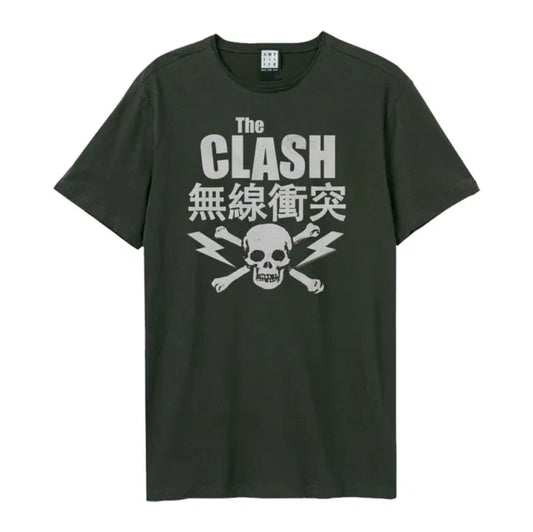 Clash Bolt Amplified X Large Vintage Charcoal T Shirt