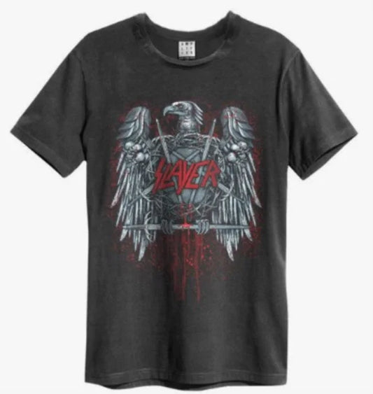 Slayer - Ammunition Eagle Amplified Vintage Charcoal Xx Large T Shirt