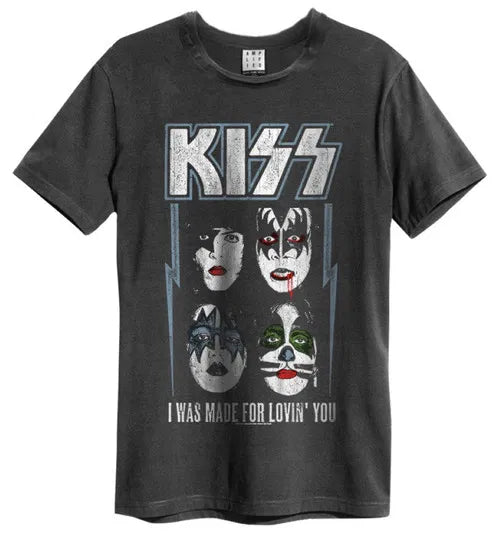 Kiss - I Was Made For Loving You Amplified Vintage Charcoal Xx Large T Shirt