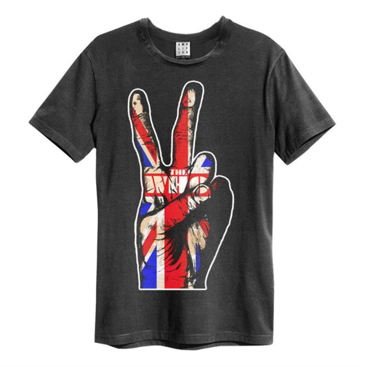 The Who Union Jack Hand Amplified Vintage Charcoal Xx Large T Shirt
