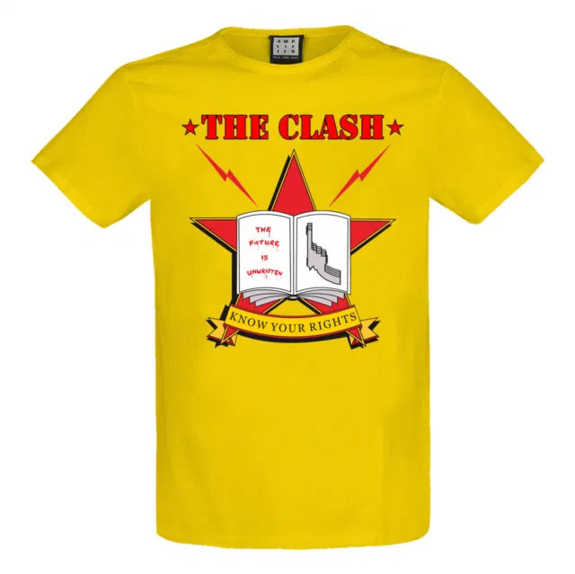 The Clash - Know Your Rights Amplified Vintage Yellow Large T Shirt