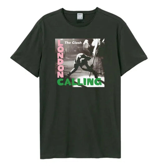 Clash - London Calling Amplified X Large Vintage Charcoal T Shirt
