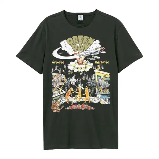 Green Day Dookie Amplified Vintage Charcoal Xx Large T Shirt