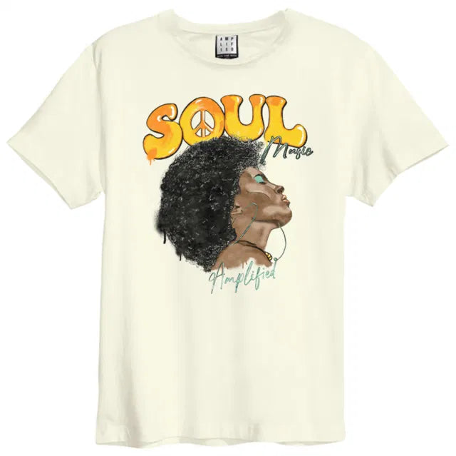 Soul Music Amplified Vintage White Large T Shirt