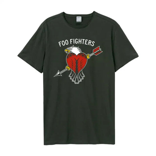 Foo Fighters - Eagle Tattoo Amplified Vintage Charcoal Medium T Shirt