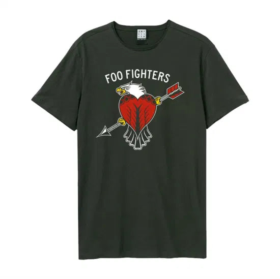 Foo Fighters Eagle Tattoo Amplified Vintage Charcoal Xx Large T Shirt