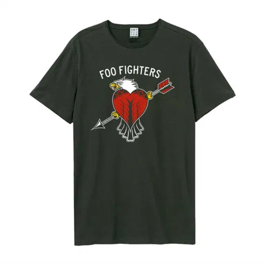 Foo Fighters Eagle Tattoo Amplified Vintage Charcoal X Large T Shirt