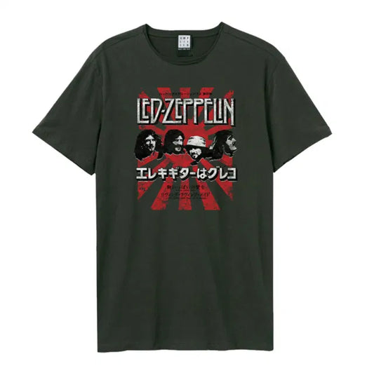 Led Zeppelin - Burst Amplified Vintage Charcoal Xx Large T-Shirt