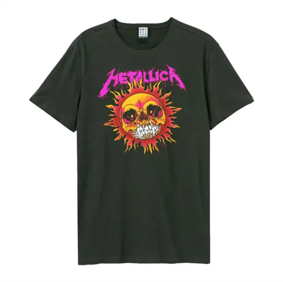 Metallica - Neon Sun Tour Amplified Vintage Charcoal Large T Shirt