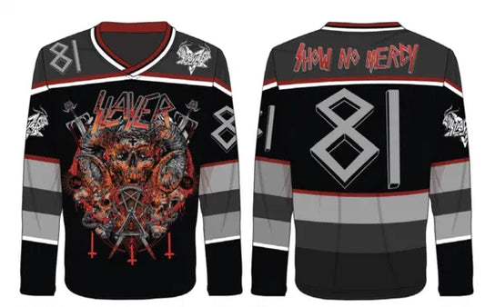 Slayer Show No Mercy 81 Hockey Jersey Small