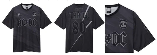 AC/DC Back In Black Rock FC Football Shirt Small