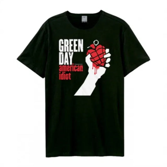 Greenday - American Idiot Amplified Vintage Charcoal Small T Shirt