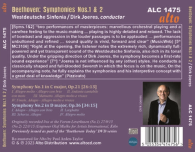 Beethoven: Symphony 1/Symphony 2