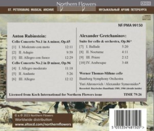 Anton Rubinstein: Cello Concertos Nos. 1 & 2/...