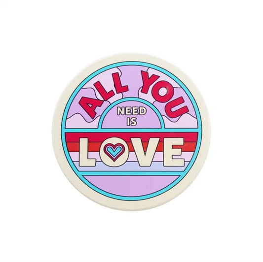 Coaster Single Ceramic - The Beatles (All You Need Is Love)