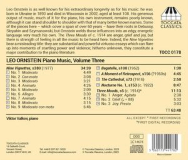 Leo Ornstein: Piano Music