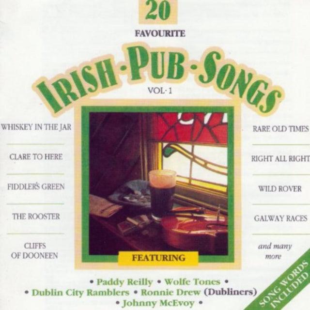 20 Favourite Irish Pub Songs