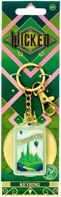 Wicked I Love Emerald City Spinning Keyring