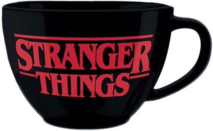 Stranger Things The World Is Turning Upside Down Cappuccino Mug And Stencil