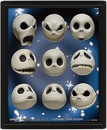 Nightmare Before Christmas (Jack Expressions) - Framed
