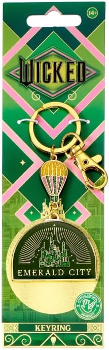 Wicked Emerals City Hot Air Balloon Keyring