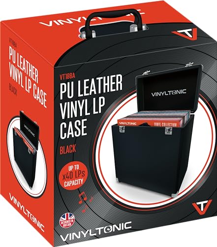 Vinyl Tonic Pu Leather LP Case Black