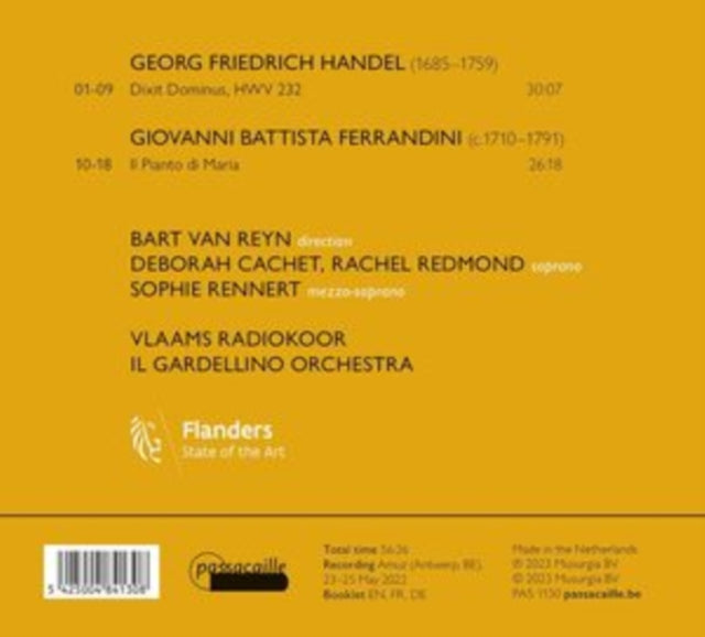Handel: Dixit Dominus/Ferrandini: Il Pianto Di Maria