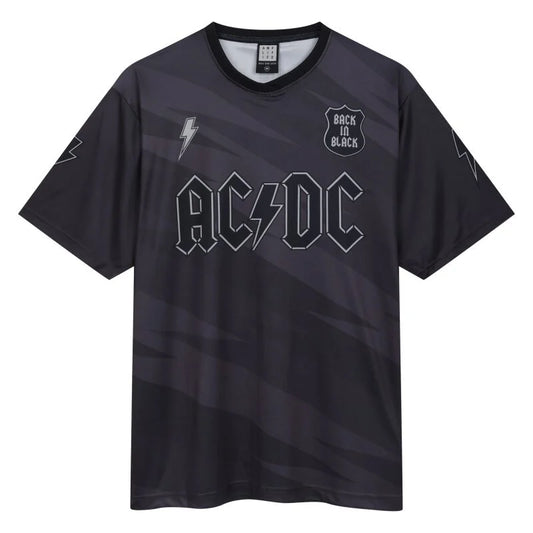 Ac/Dc Back In Black Rock Fc Football Shirt Medium