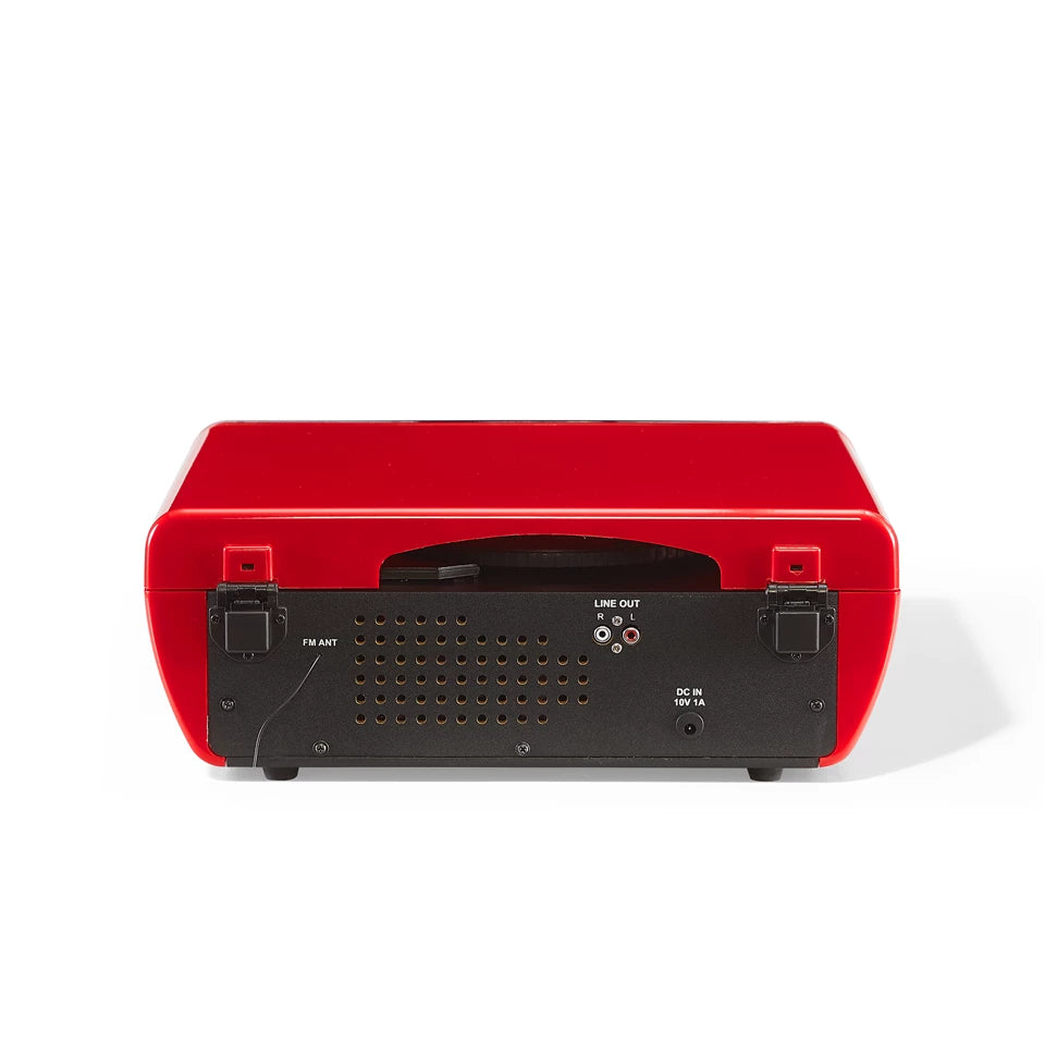 Powel 7-in-1 Record Player (Red)