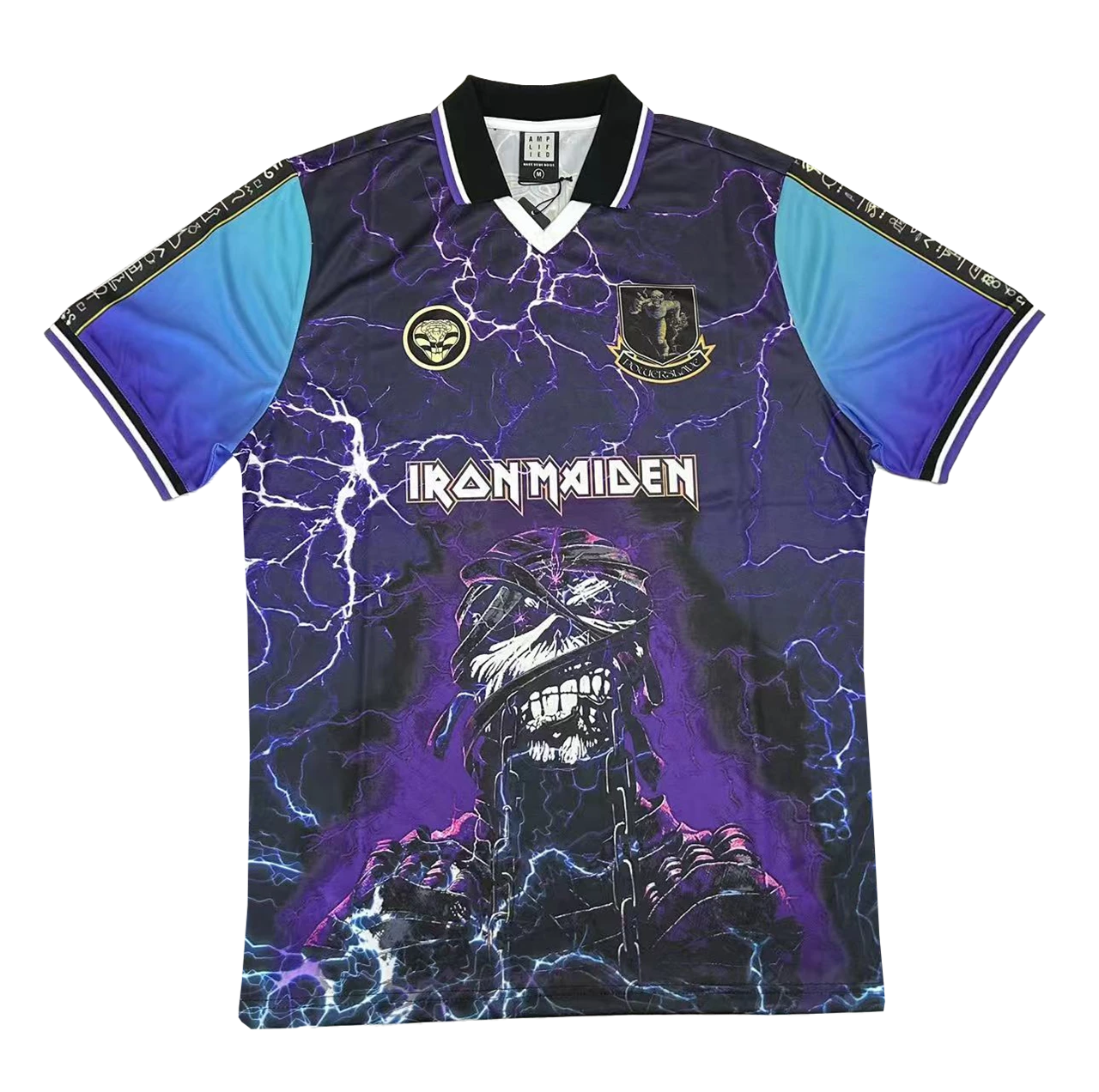 Iron Maiden Powerslave Rock Fc Football Shirt Large