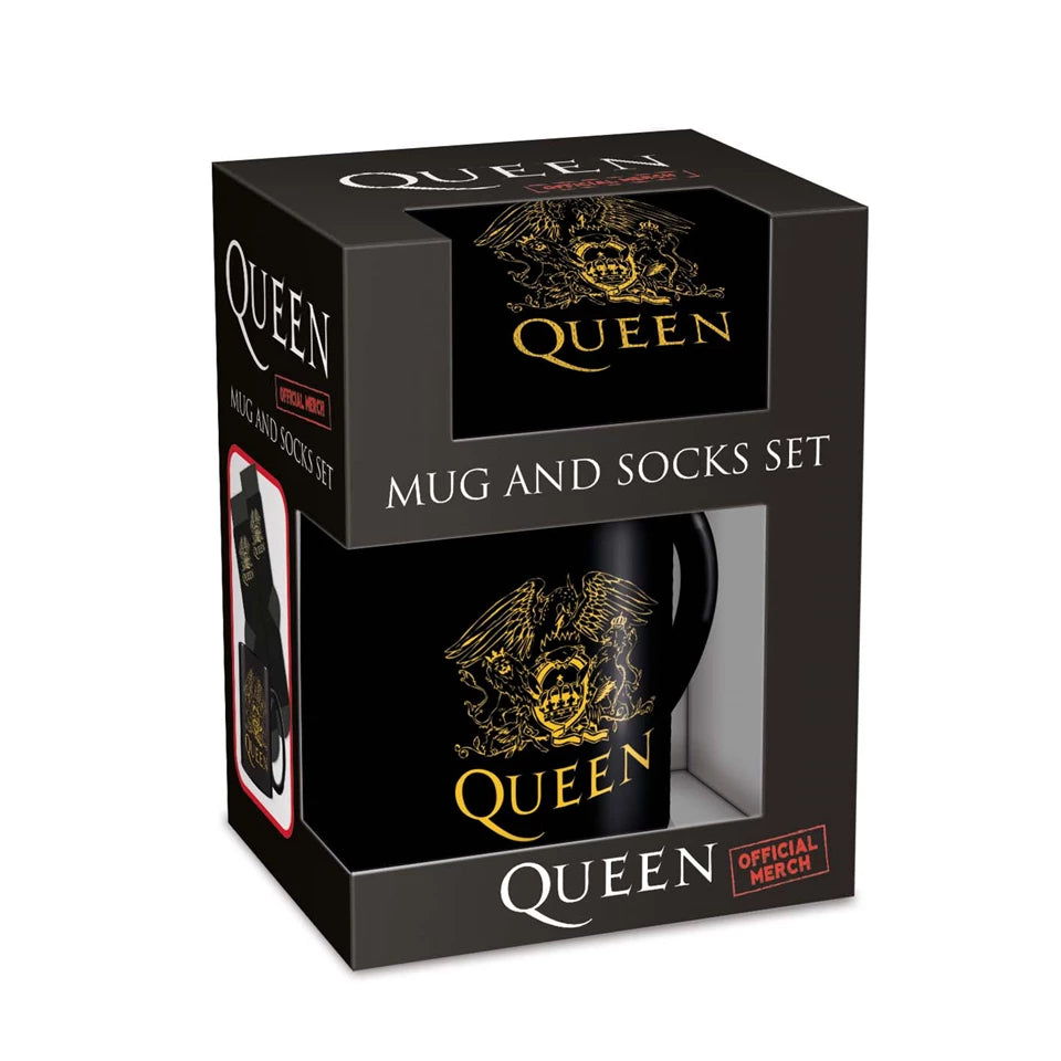 Queen (Logo) Mug & Sock Set