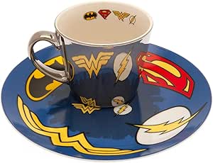 Dc Comics Logo Mirror Mug And Plate